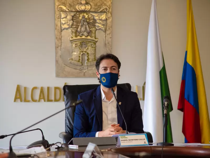 El alcalde de Medellín, Daniel Quintero