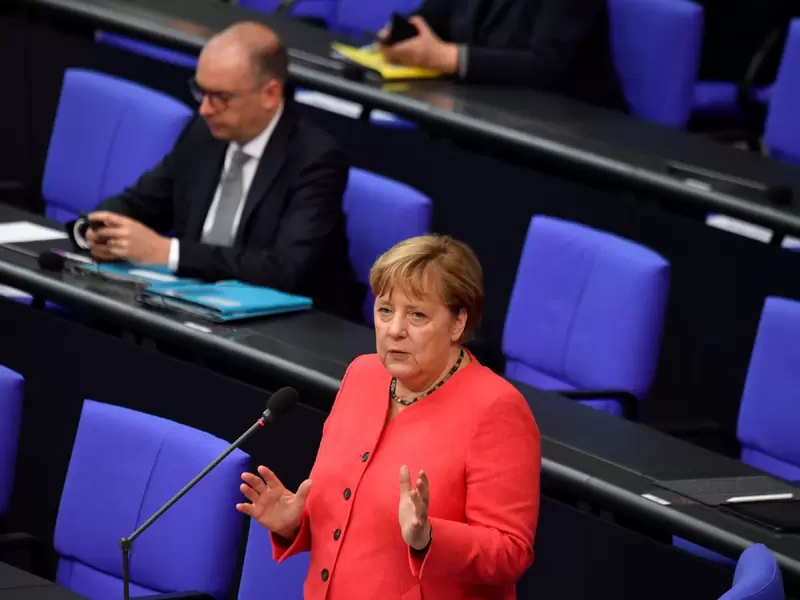 Angela Merkel frente a la Unión Europea