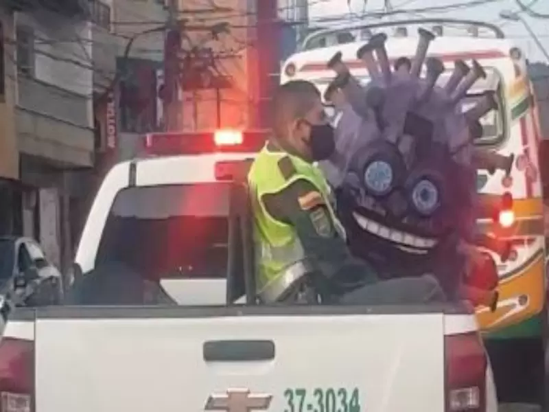 La 'captura' del Covid que se hizo viral en Colombia