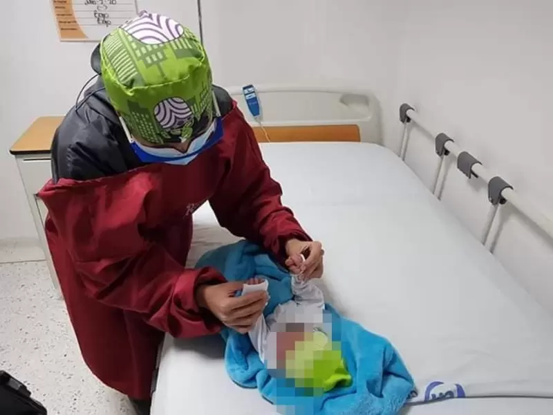 bebé abandonado
