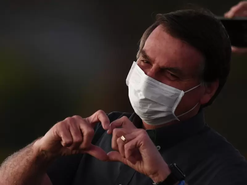 Jair Bolsonaro con coronavirus