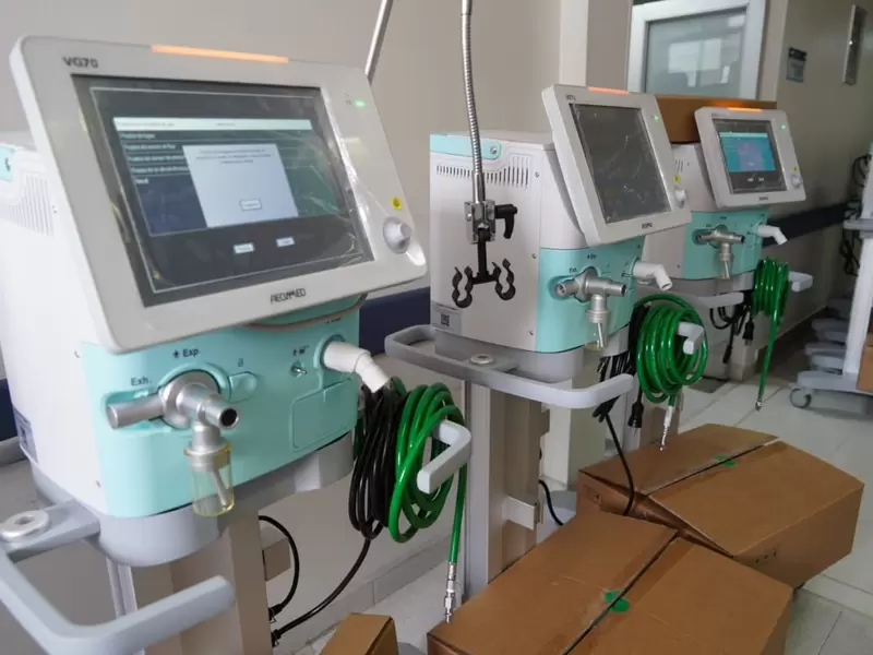 Ventiladores mecánicos entregados en Bogotá