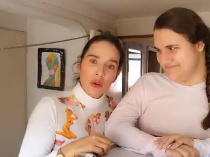 Luly Bossa y su hijo