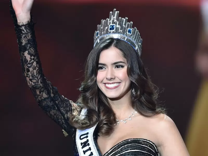 Paulina Vega cuando fue elegida Miss Universo