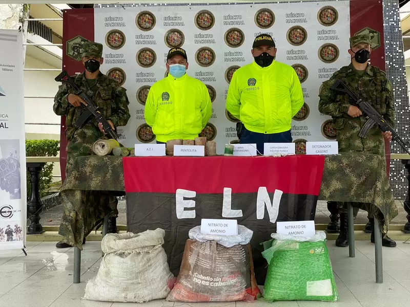 Batallón San Mateo (Pereira) - Incautación material explosivo al ELN