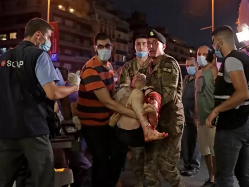 Tragedia por explosión en Beruit, Líbano.