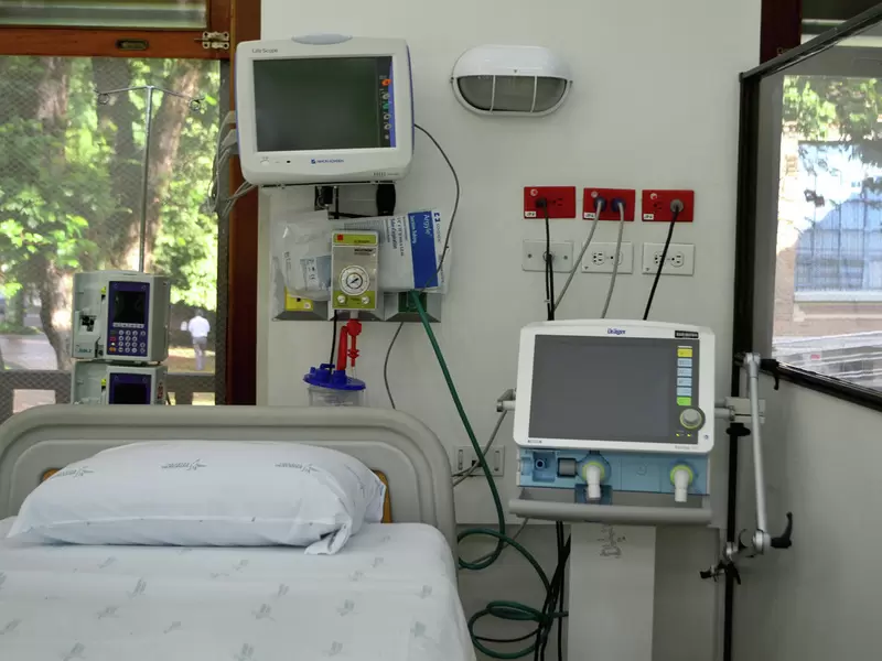 Así son las camillas instaladas en el Hospital San Vicente Fundación de Medellín.