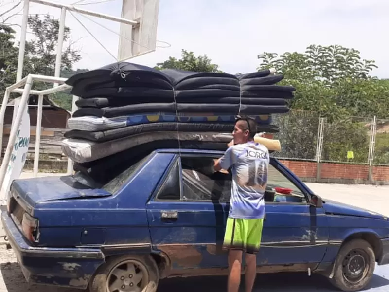 Familias desplazadas de la vereda Totumito