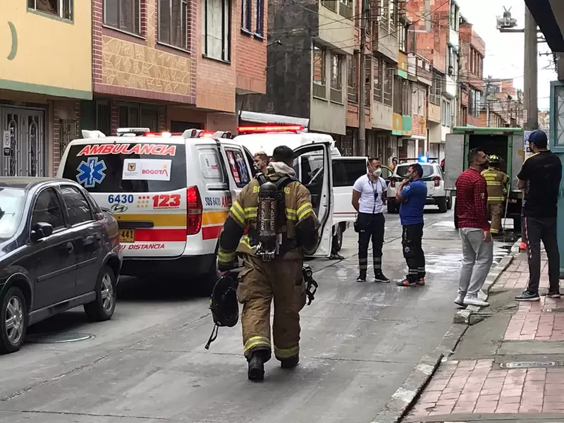 Explosión de caneca con químicos en Bogotá
