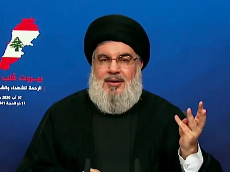 Secretario general del partido libanés Hezbolá, Hassan Nasrallah