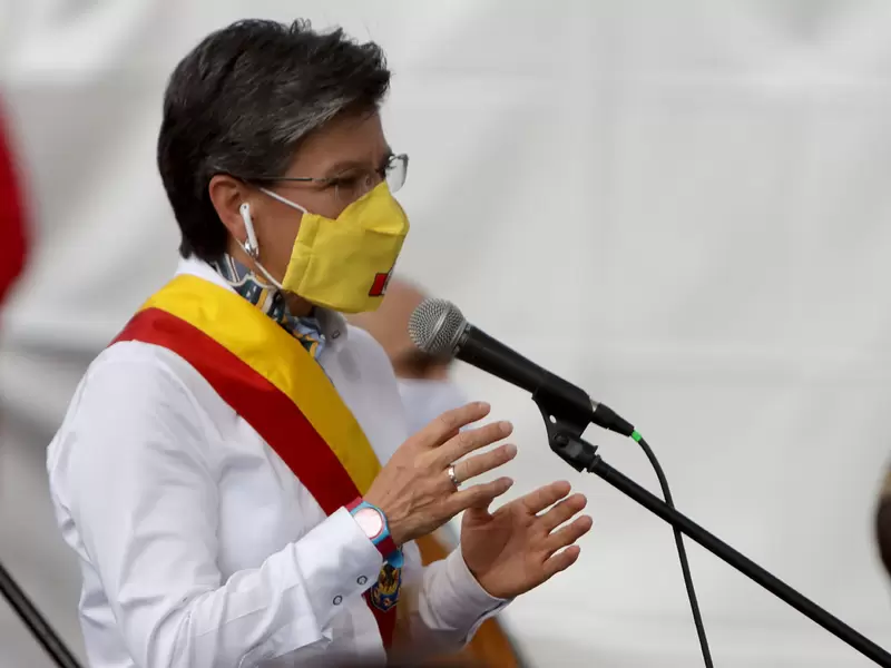 Claudia López / Celebración de cumpleaños de Bogotá en pandemia