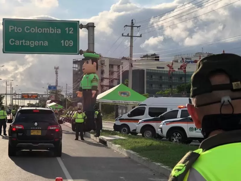 Los uniformados estarán en puestos de control.