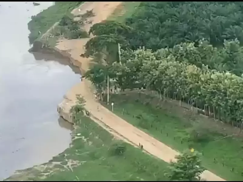 La vía se destruyó por la erosión, dejando incomunicados a los municipios del sur del departamento