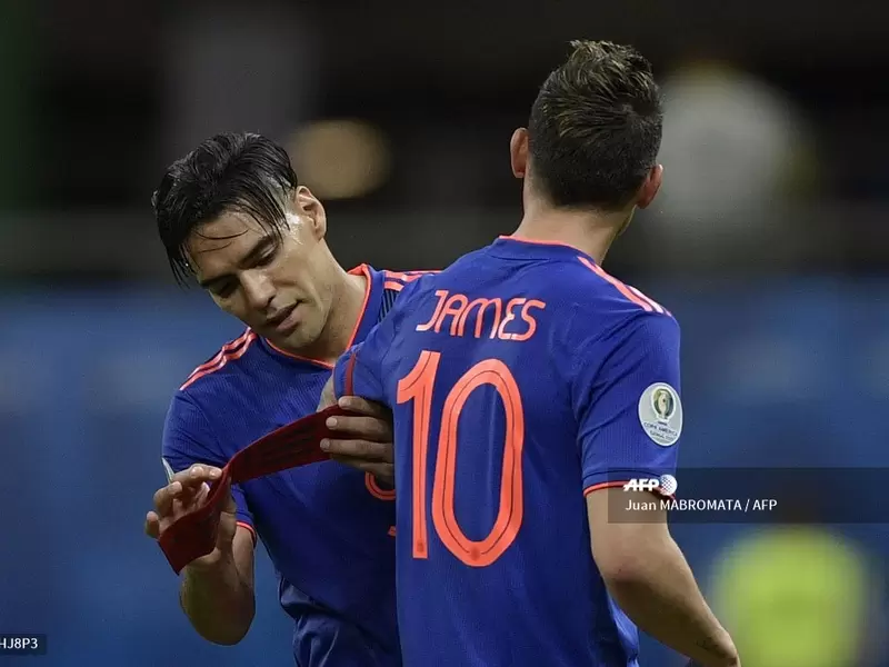 Falcao y James Rodríguez