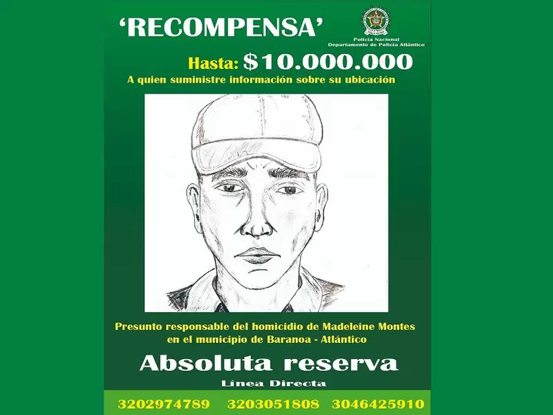 Con este retrato hablado buscan al responsable del crimen.