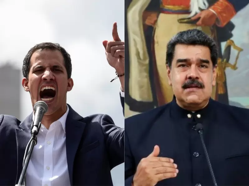 Juan Guaidó y Nicolás Maduro Juan Guaidó y Nicolás Maduro