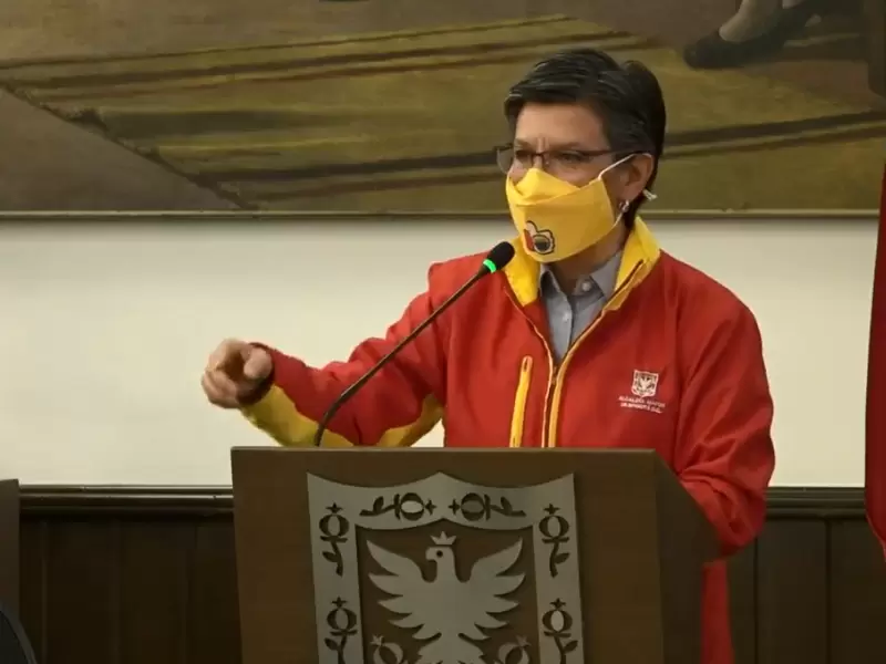 La alcaldesa de Bogotá, Claudia López.