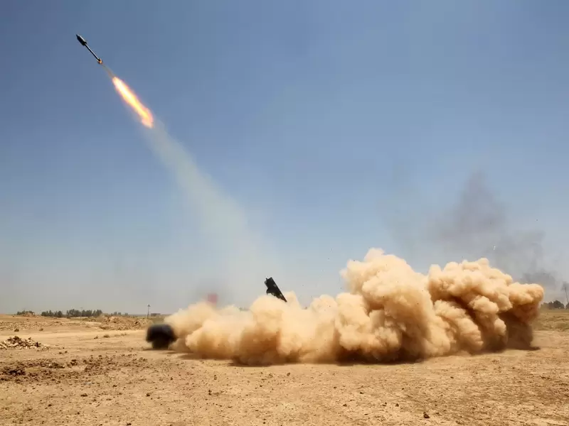Cohete en Irak Cohete en Irak