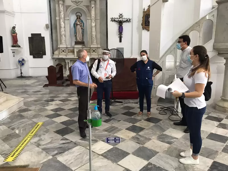 Distrito, Santa Marta, Magdalena, Iglesias, Templos
