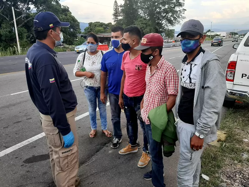 Migrantes venezolanos de vuelta a Colombia