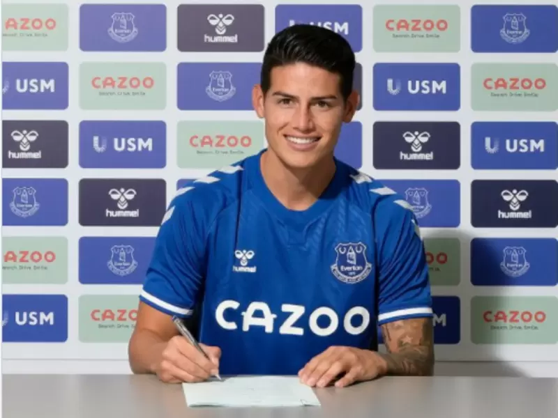 James Rodríguez, nuevo jugador de Everton