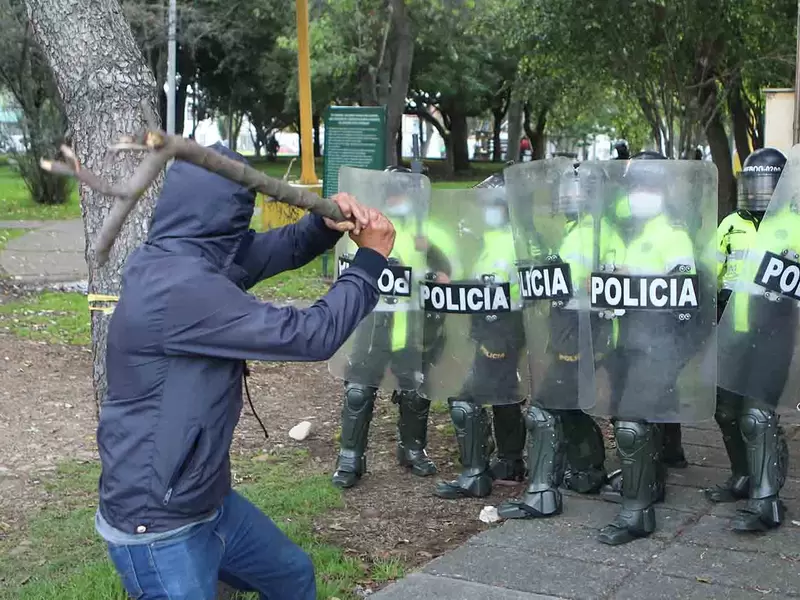 Protestas en Villa Luz por la muerte de Javier Ordóñez