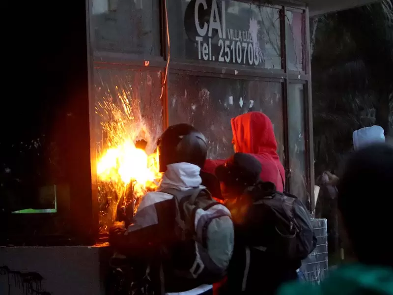 Protestas en Villa Luz, 10 de septiembre de 2020