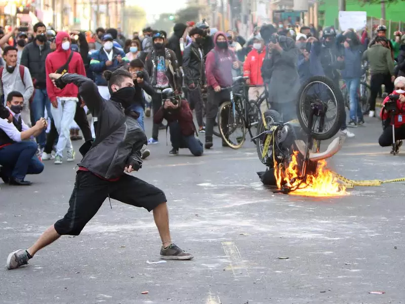 Protestas en Villa Luz por la muerte de Javier Ordóñez