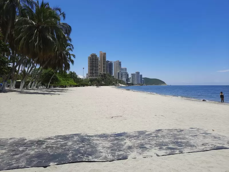 Sector de El Rodadero, en Santa Marta