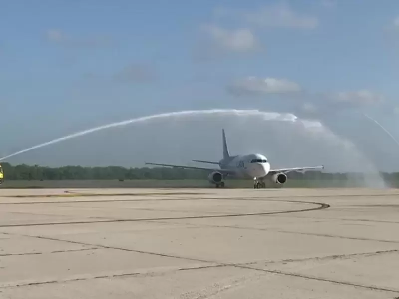 Primer aterrizaje en Barranquilla.