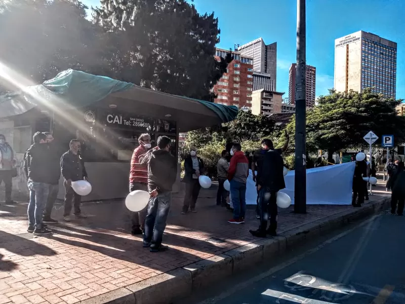 Comerciantes del centro de Bogotá recuperaron el CAI de San Diego,