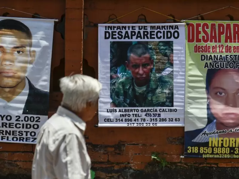 Búsqueda de personas desaparecidas en Colombia.