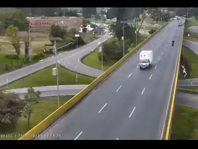 Accidente de ciclista en Chía