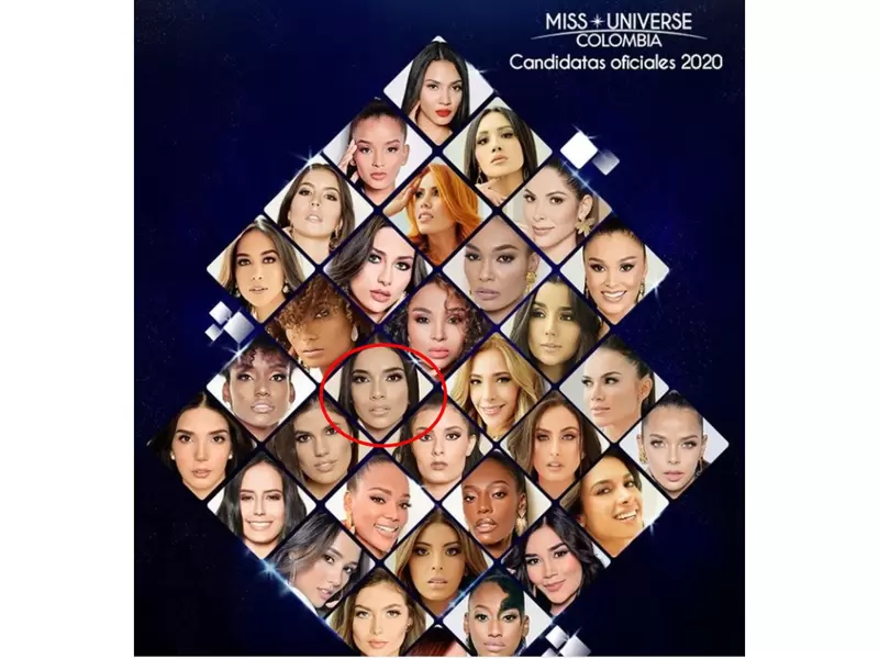 Imagen con candidata expulsada de Miss Universe Colombia