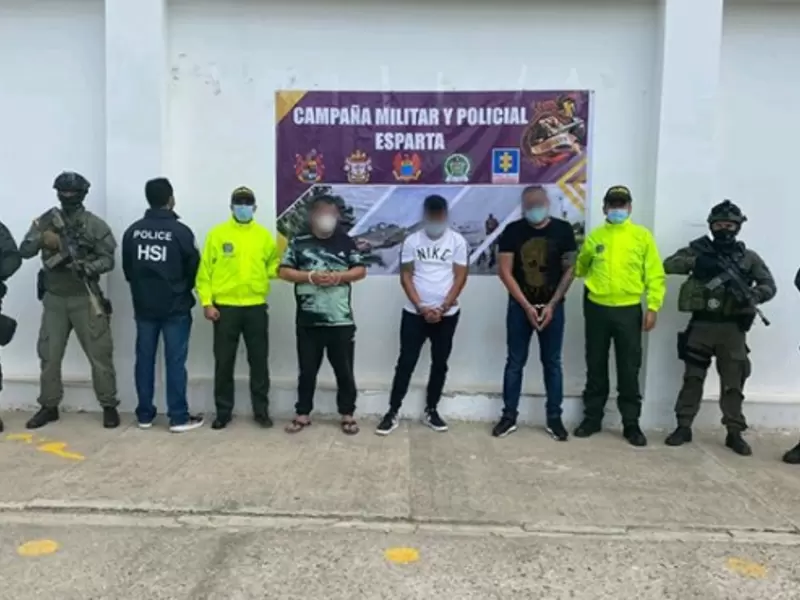 Capturados tres presuntos narcotráficantes
