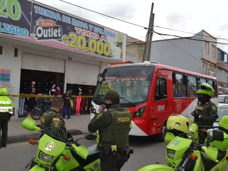 Policía en Soacha