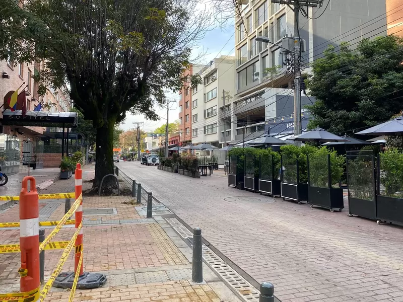 Obras en Zona Rosa de Bogotá