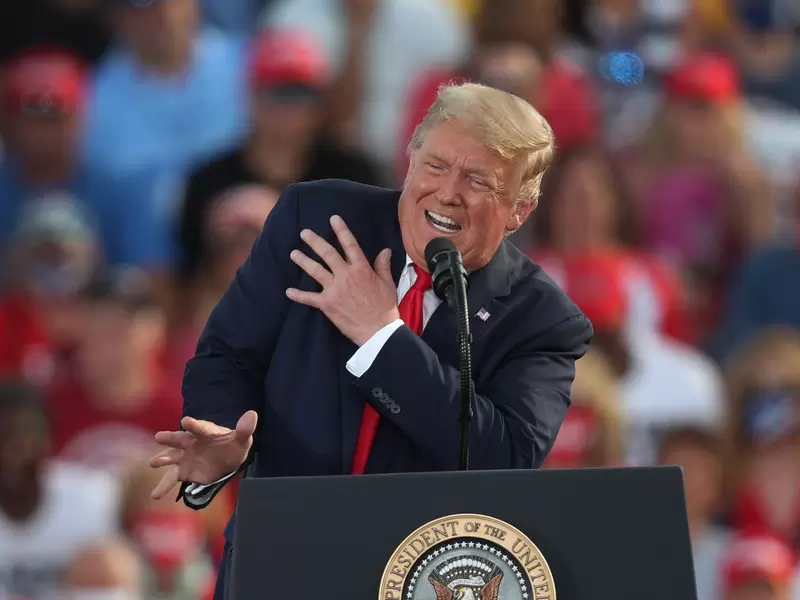 Donald Trump durante un acto de campaña Donald Trump durante un acto de campaña