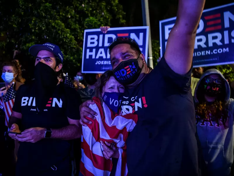 Simpatizantes de Joe Biden