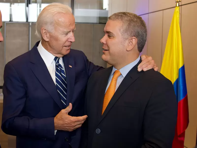 Presidente Iván Duque y presidente de Estados Unidos, Joe Biden.