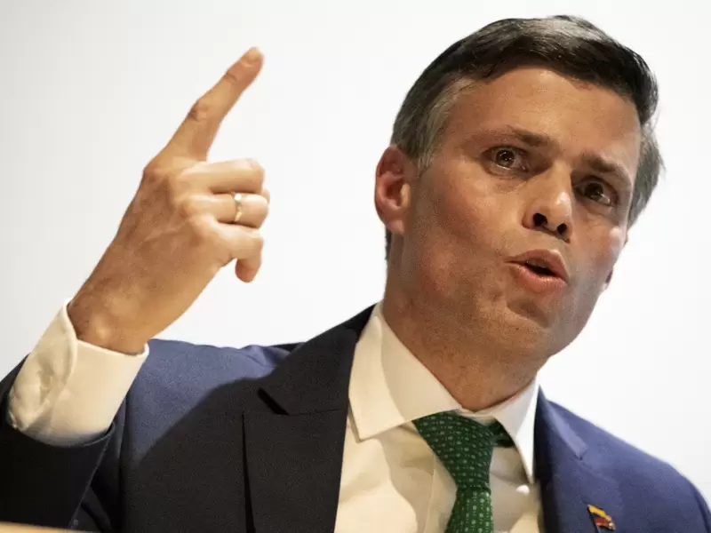 El líder de la oposición venezolana Leopoldo López, en Bogotá.