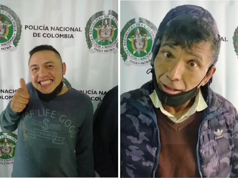 Presuntos ladrones se burlan al momento de ser presentados por la Policía