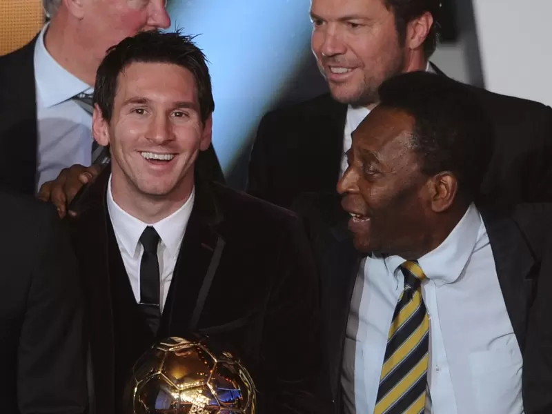Lionel Messi y Pelé Lionel Messi y Pelé
