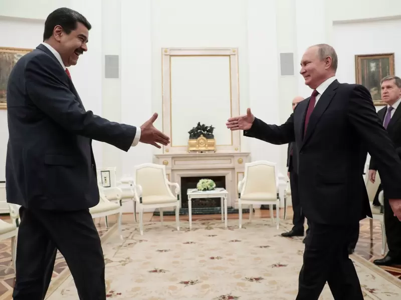 Nicolás Maduro y Vladimir Putin en 2019 Nicolás Maduro y Vladimir Putin en 2019