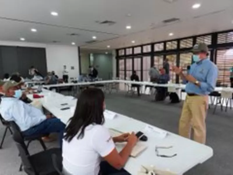 Sesión de la Unidad de Restitución de Tierras en Antioquia.