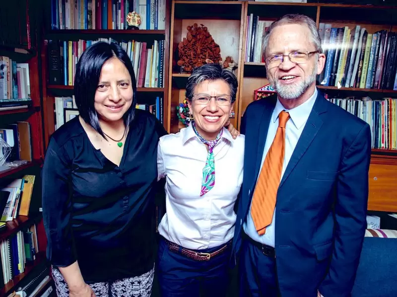 Adriana Córdoba, Claudia López y Antanas Mockus.