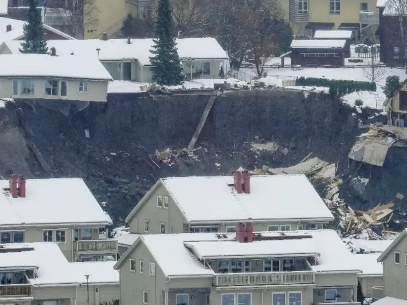 Deslizamiento de tierra en Noruega