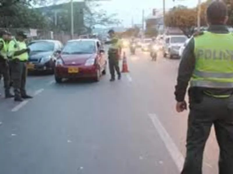 Control de la Policía en Norte de Santander