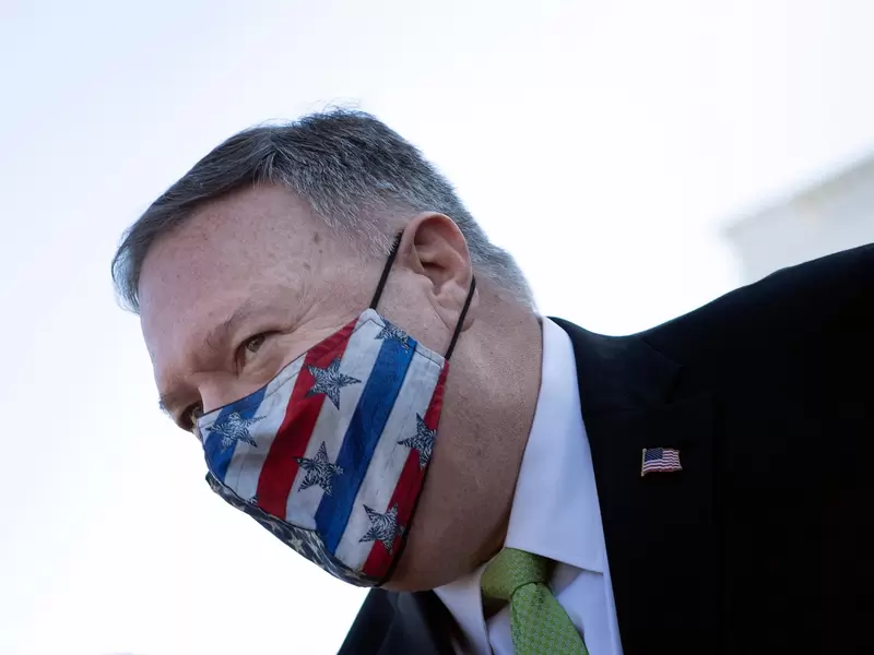 Mike Pompeo, saliente secretario de Estado de Estados Unidos. Mike Pompeo, secretario de Estado de Estados Unidos