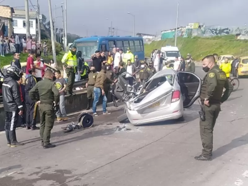 Accidente en el sur de Bogotá
